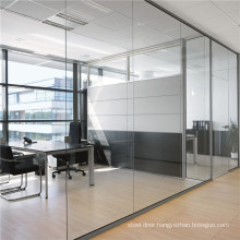 Glass Partition Wall System Office Price Interior Exterior with Aluminium Framed Frameless Door Sliding Folding Ratractable